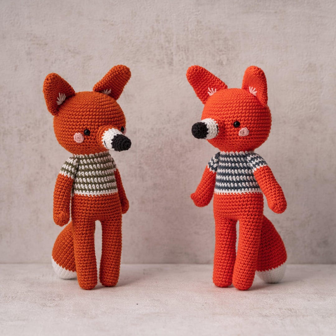 Handmade Crochet Fox Toy main image 0