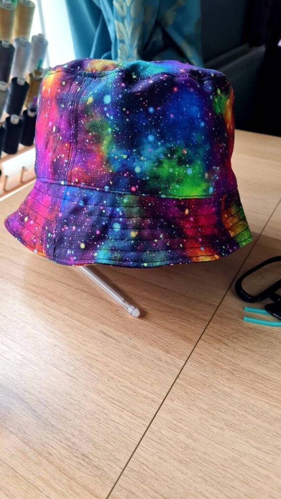 Handmade Galaxy Print Bucket Hat | Etsy 