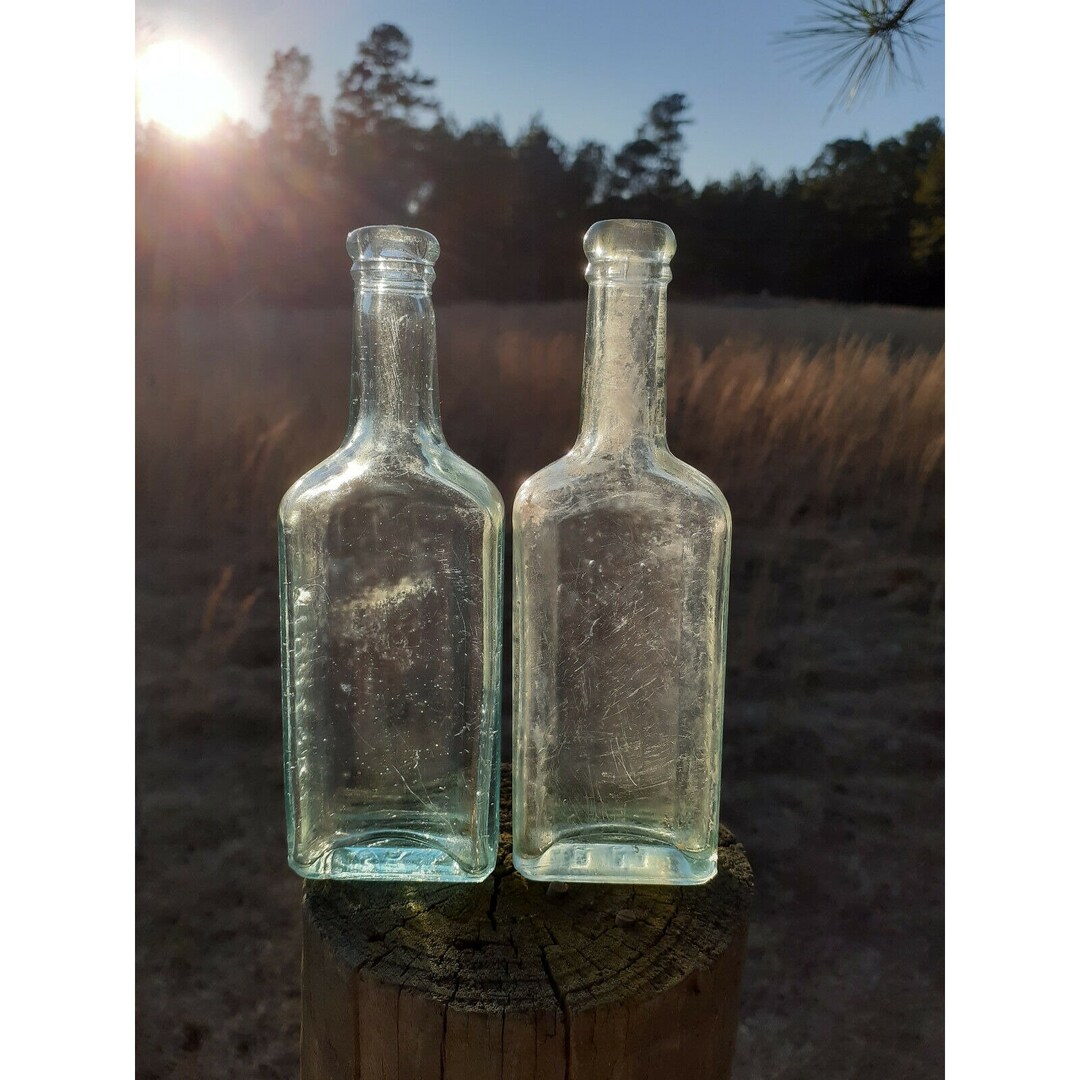 Dr. S. Pitchers & Fletcher's Castoria Antique Glass Medicine Bottle