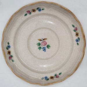 International Stoneware Heartland 6 1/4&quot; Saucer Floral 1990&#39;s Made in Japan