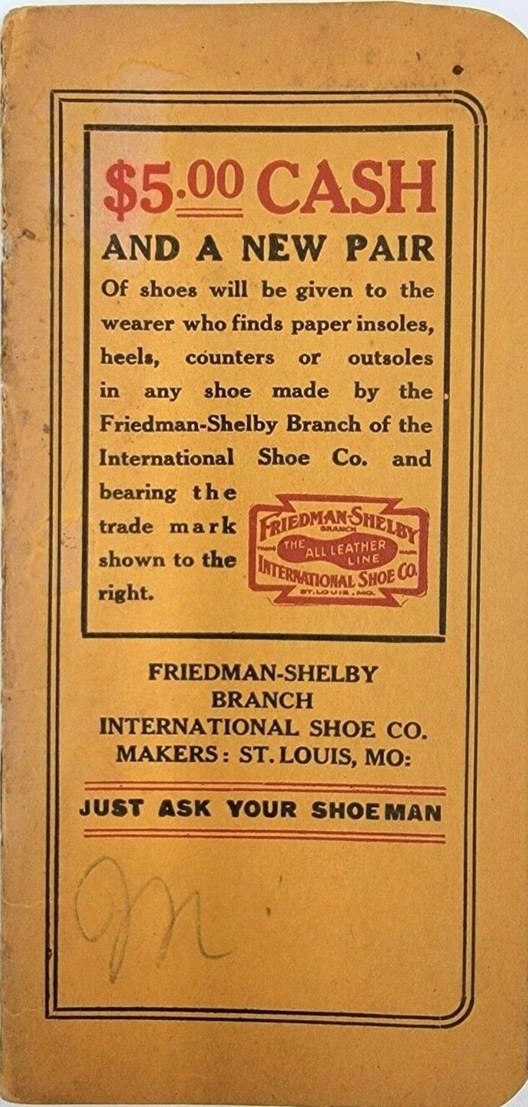 Friedman Shelby Shoes Red Goose Shoes Advertising Notebook Booklet Etsy