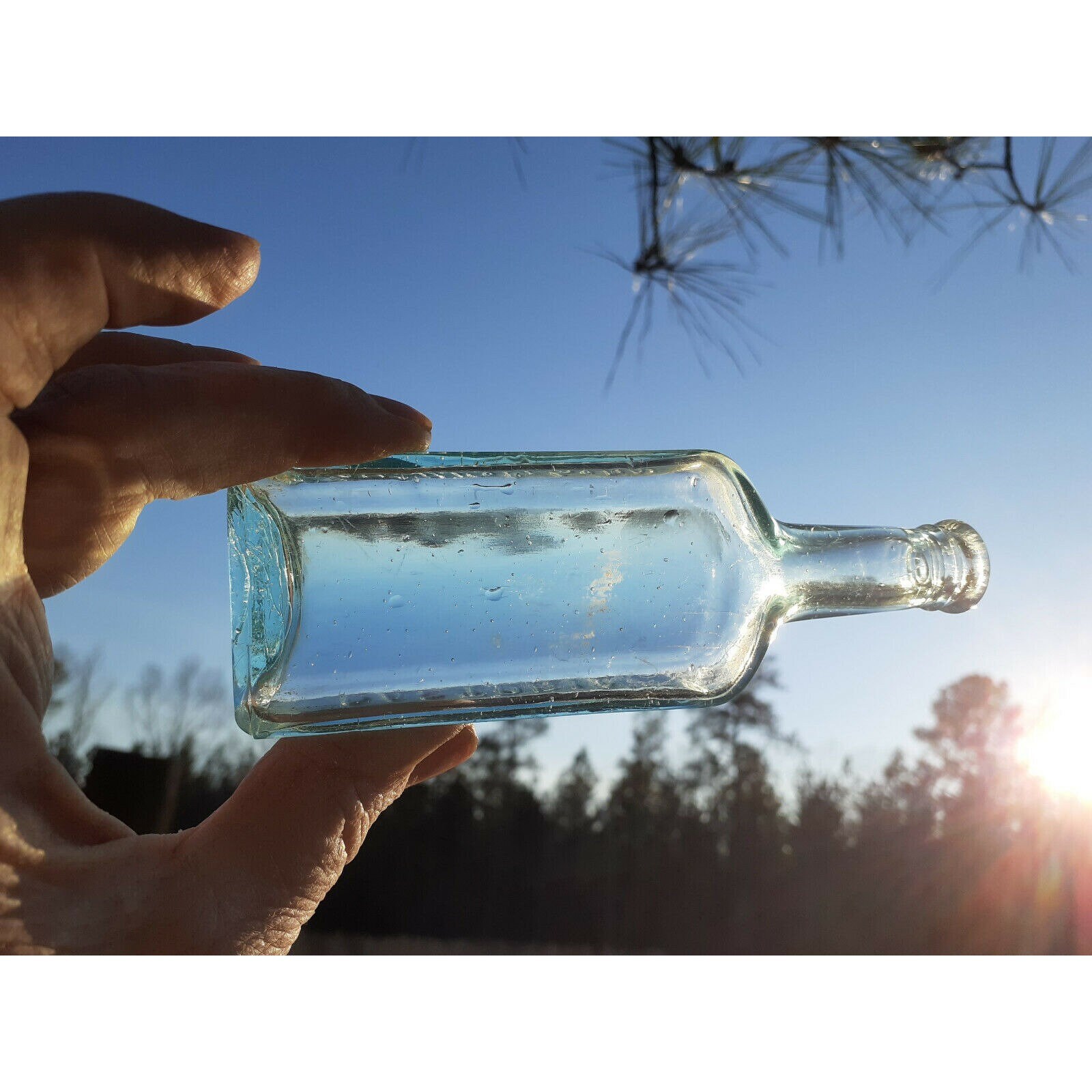 Dr. S. Pitchers & Fletcher's Castoria Antique Glass Medicine Bottle