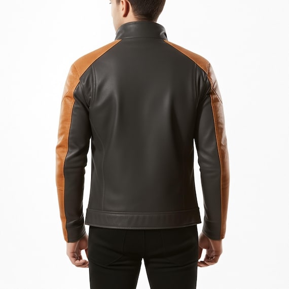 Arc Raiders Leather Jacket Cosplay - Embroidery Ryder Orange and