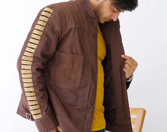 Rogue One Star Cassian Andor Jacket, Men&#39;s Cosplay Jacket