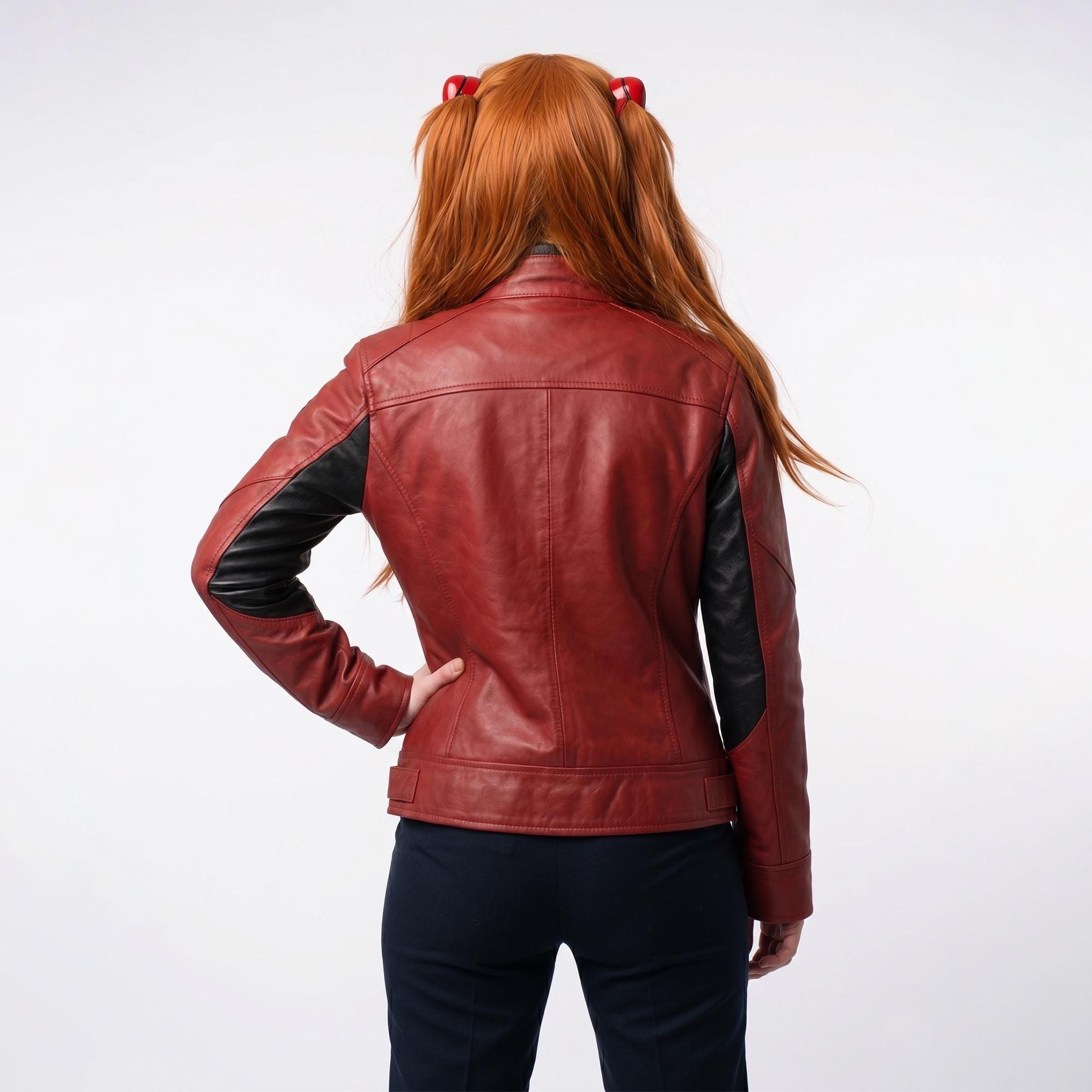 Neon Genesis Evangelion Asuka Leather Jacket - Neon Genesis
