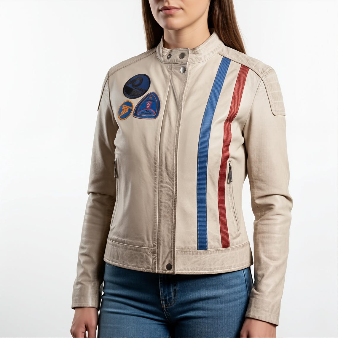Arc Raiders Leather White Jacket Cosplay - Game Leather Jacket Cosplay ...