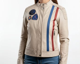 Arc Raiders Leather White Jacket Cosplay - Game Leather Jacket Cosplay - Arc Raider Jacket Cosplay - Game Cosplay Jacket