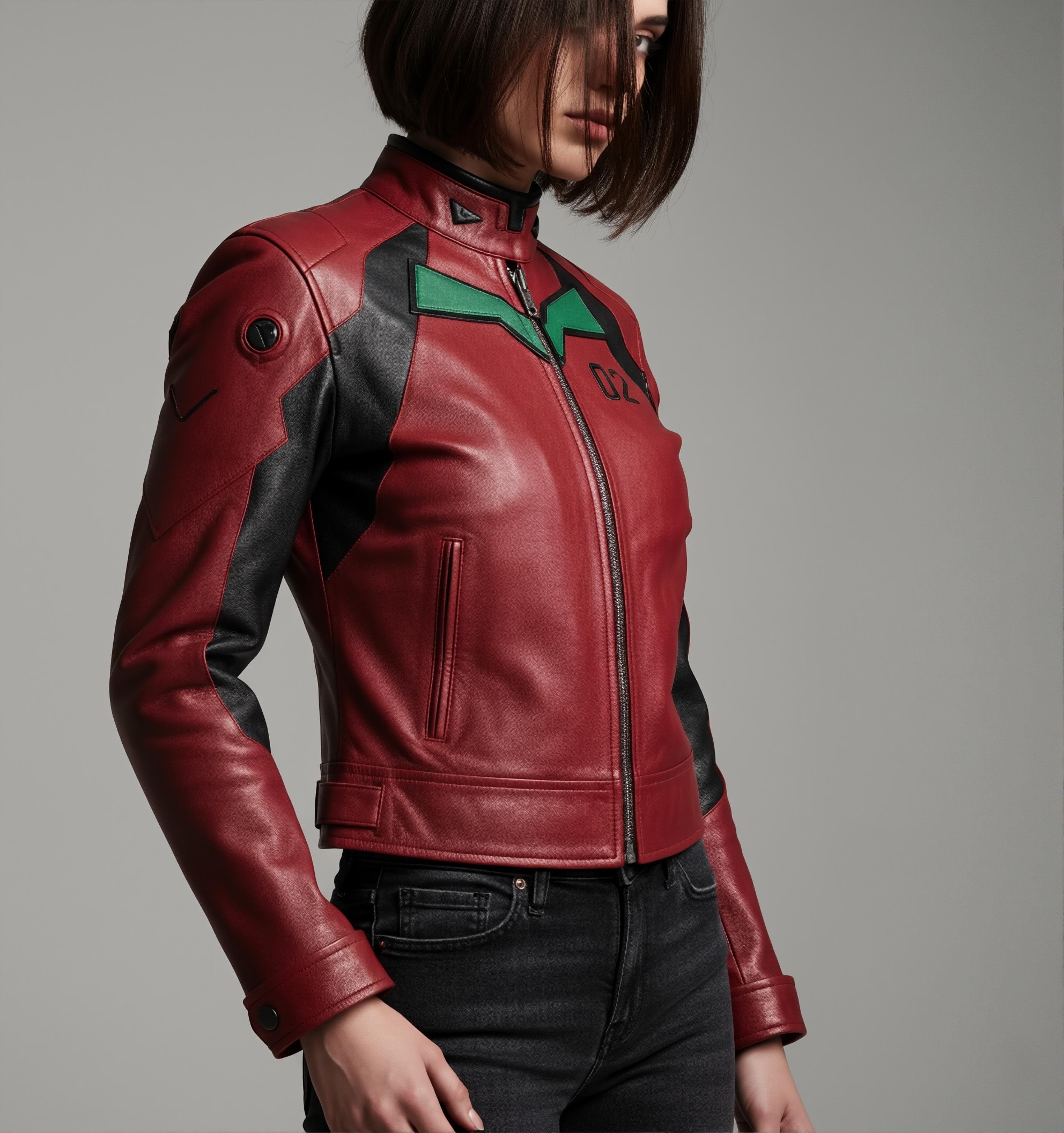 Neon Genesis Evangelion Asuka Leather Jacket - Neon Genesis