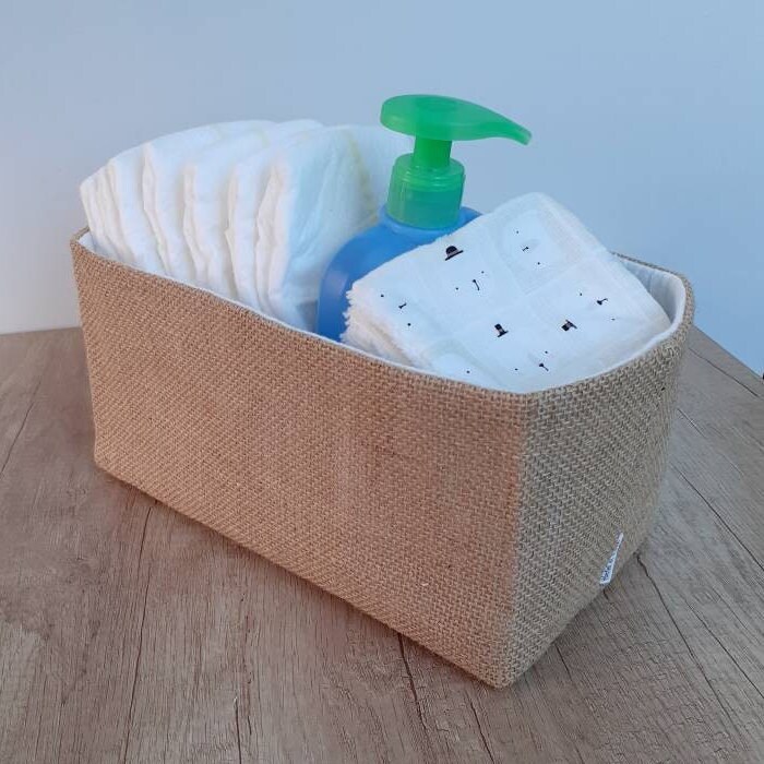 Panières à Couches en Toile de Jute