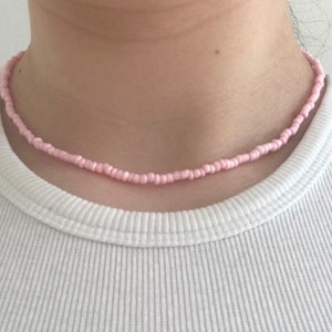 Seed beaded necklaces