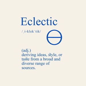 Poster Tipografico Eclettico – Stampa Minimalista Incorniciata 21x30 cm | Decorazione da Parete Artistica