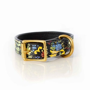 Luxury Printed Leather Collar