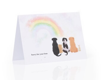 Dog Loss Card | Rainbow Bridge Sympathy Card