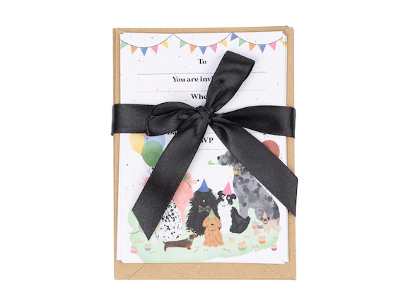 Dog Party Invitations | Birthday Party Invites for Dog