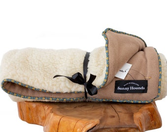 Wool Dog Blanket | Luxury Fleece Wool Dog Throw