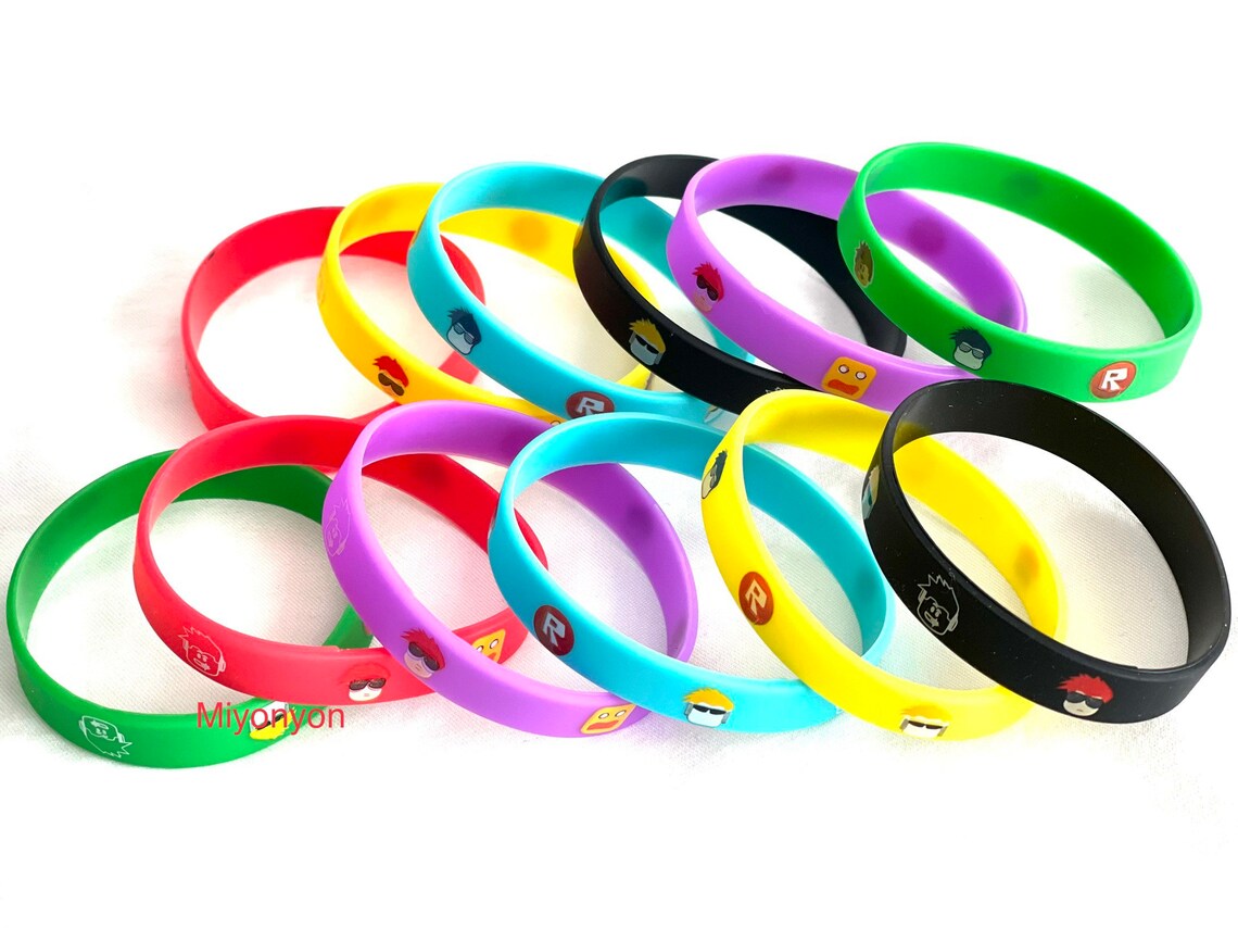 12pcs Roblox Wristbands Bracelets Party Supplies Party Etsy