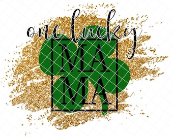 One Lucky Mama png, st patrick's day PNG, lucky mama, shamrock png, st patrick's day tshirt design, st patricks day sublimation design, png