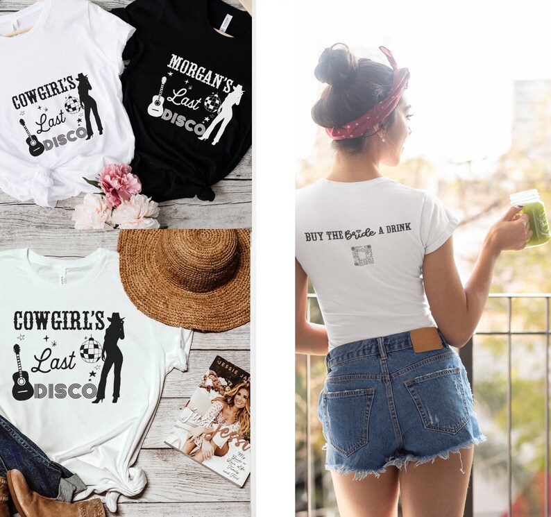 disco cowgirl t shirt