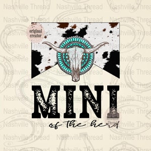 Country Mini PNG, Turquoise Mini, Retro Cowgirl, Western Sublimation, Cowhide, Mini Retro Png, Hot Mini Png, Bull Skull, Nashville PNG, Mini