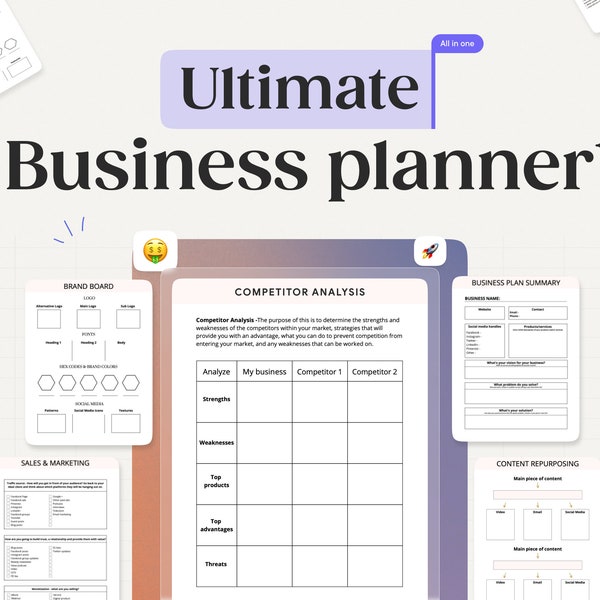 Master Your Business Strategy with the Ultimate Business Planner - A Comprehensive Guide and Toolkit