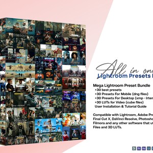 30+ FILM Bundle Presets - Mobile and Desktop Compatible - Lightroom Preset Bundle for Instagram - Best Deal - Retro, Vintage, Old Presets