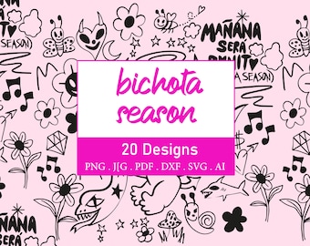 Karol G / New Album Cover / manana sera bonito / bichota season png / Pink / bichota / season / EPS / png / SVG