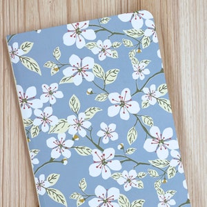 Bloom Journal – Floral Layflat Notebook with Lined Recycled Pages, 5.25x8.25"