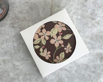 Spring Blooms Ceramic Coasters – 2 Pack