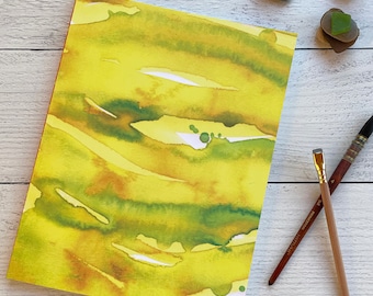 Sun Wash Sketchbook – Large Layflat Journal with Blank Recycled Pages, 8.5x11"