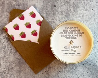 Soy Candle | Gift Card Set, Clean Burn