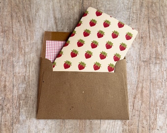 Strawberry Patch Note Card Set| Everyday Joy Cards | 6 Pack