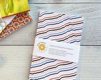 Desert Vibe Journal – Layflat Notebook with Lined Recycled Pages, 5.25x8.25"