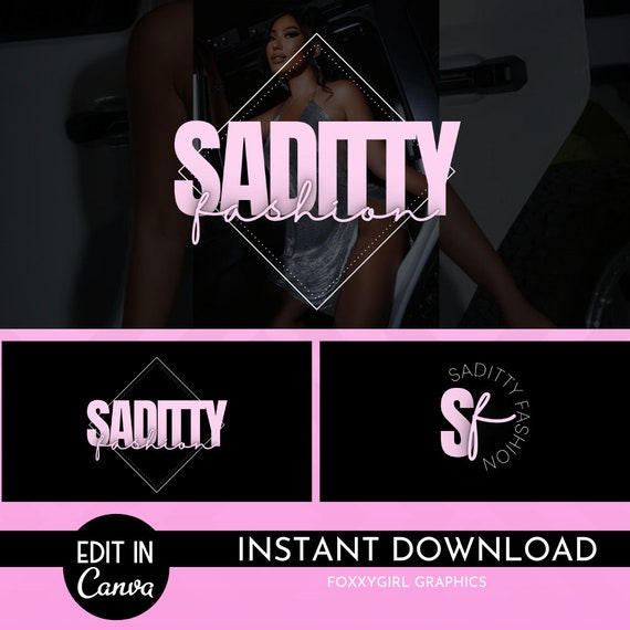 DIY Text-Based Logo Template | Premade Canva Logo Design | Beauty Logo | Lash Logo | Hair Logo | Boutique Logo