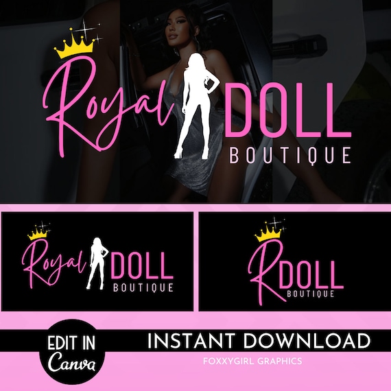 DIY Text-Based Logo Template | Premade Canva Logo Design | Beauty Logo | Lash Logo | Hair Logo | Boutique Logo