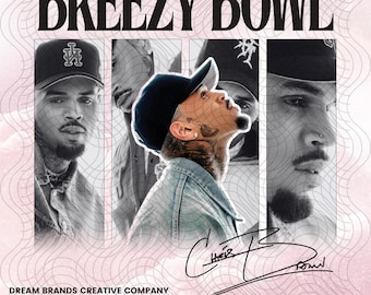 Chris Brown Breezy Bowl XX Tour 2025 T-Shirt PNG Design (Digital Download)