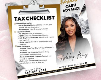Tax Preparation Flyer, Tax Flyer, Tax Season, Tax Docs Checklist, Income Tax 2025 Accountant Flyer, Credit Repair Flyer, Business Flyer