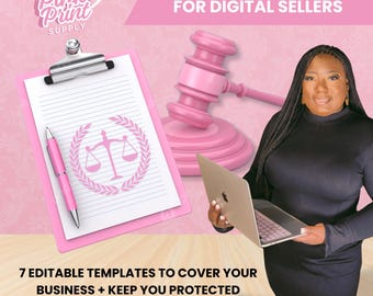 Legal Bundle Templates for Digital Product Sellers | Refund Policy, Terms & Conditions, Privacy Policy, Disclaimer, License Agreement