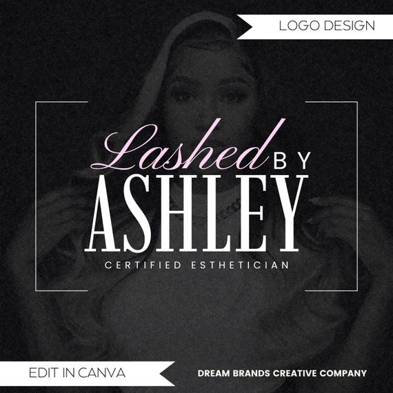 Logo Template, Lash Logo, Hair Logo, DIY Beauty Logo, MUA Makeup Logo, Nails Logo, Braid Logo, Premade Logo Design Custom