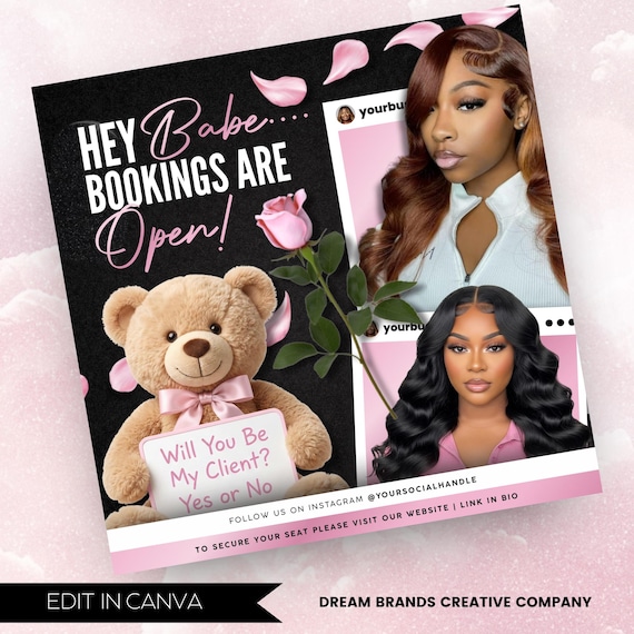 Hair Special Flyer Template, Hair Sale Flyer, Editable Canva Hair Promo, Hairstylist Booking Flyer, Beauty Salon Marketing, Digital Flyer