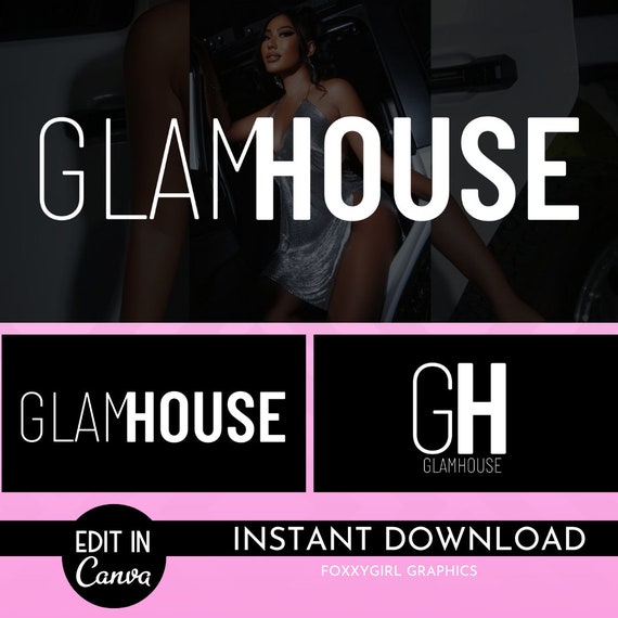 DIY Text-Based Logo Template | Premade Canva Logo Design | Beauty Logo | Lash Logo | Hair Logo | Boutique Logo