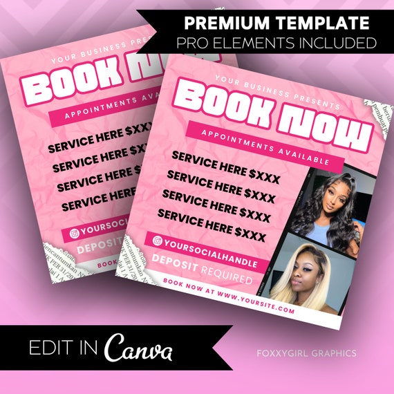 Hair Booking Flyer, Hair flyer, Wig flyer, Book now flyer, Appointment Available, Wig install flyer, Book Open Flyer, Braid Flyer, Loc Flyer