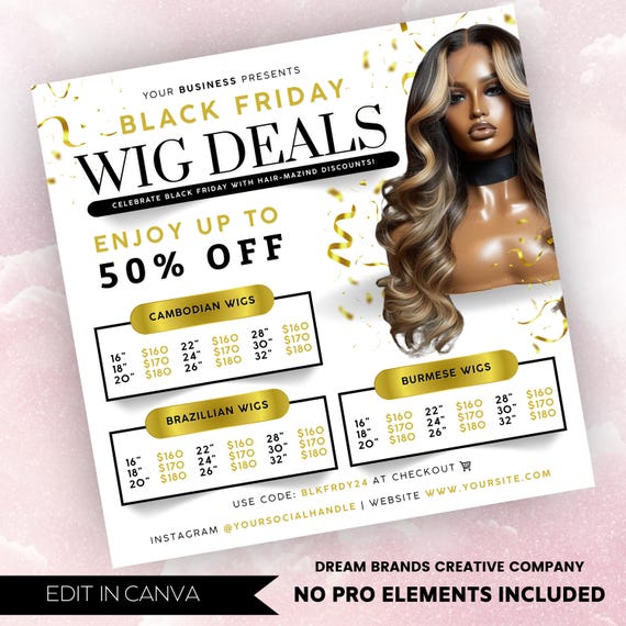 DIY Black Friday Flyer Template Bundle, Black Friday Flyer Set, Hairstylist Flyer, Nail Flyer Template, Lash Tech Flyer Set, Social Media