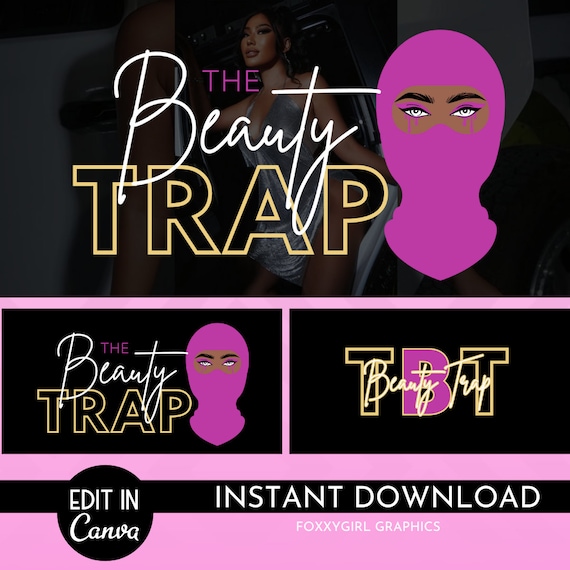 DIY Text-Based Logo Template | Premade Canva Logo Design | Beauty Logo | Lash Logo | Hair Logo | Boutique Logo