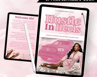 Start a Business eBook for Women | PLR + MRR | Business Tips, Branding & Finance Guide – Canva Template