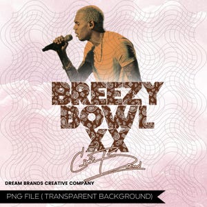 Chris Brown Breezy Bowl XX Tour 2025 T-Shirt PNG Design (Digital Download)