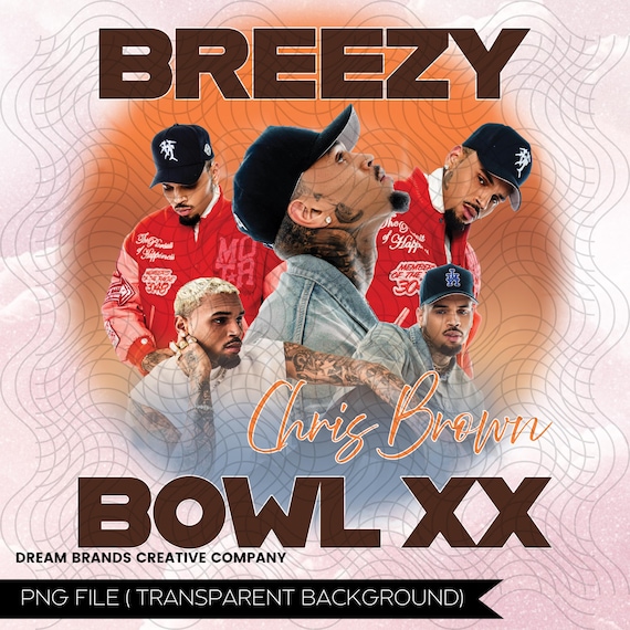 Chris Brown Breezy Bowl XX Tour 2025 TShirt PNG Design, Chris Brown Fan Gift Instant Download And Ready To Print, File Download DM 01