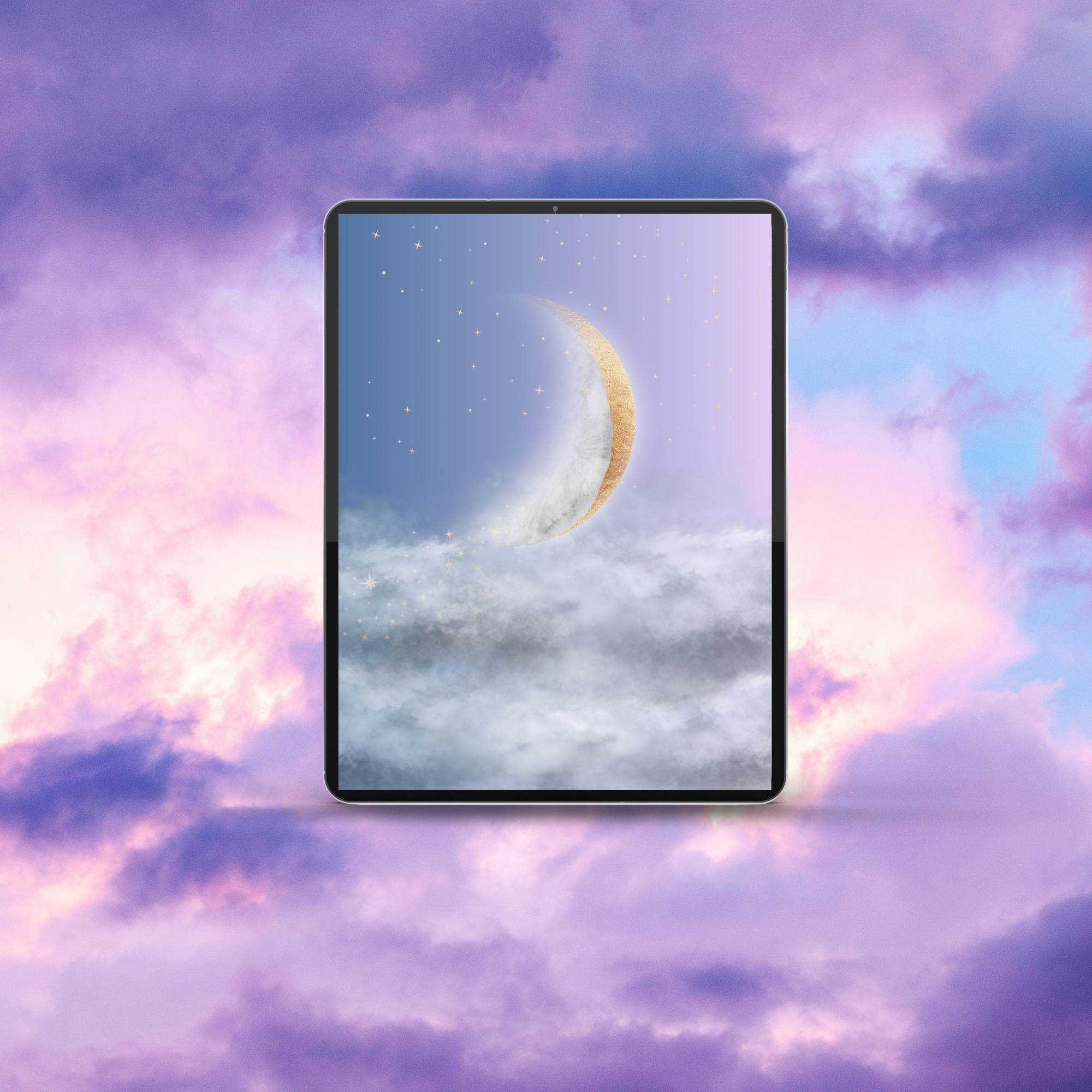 crescent-moon-tablet-wallpaper-set-dreamy-starry-night-background-for