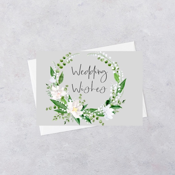  Wedding wishes card Etsy
