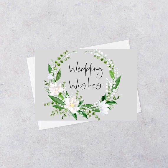  Wedding wishes card Etsy