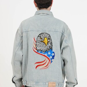 イーグルの機械刺繍デザイン、米国イーグルの刺繍機ファイル、7月4日の機械刺繍デザイン - 即時ダウンロード 画像 6